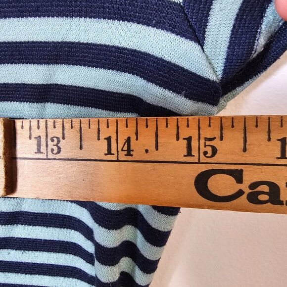 EUC FP BEACH STRIPED MOCK NECK CAP SLEEVES SHORT DRESS SIZE XS - Picture 14 of 15